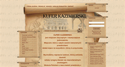 Desktop Screenshot of kuferkazimierski.pl