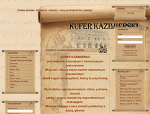 Tablet Screenshot of kuferkazimierski.pl